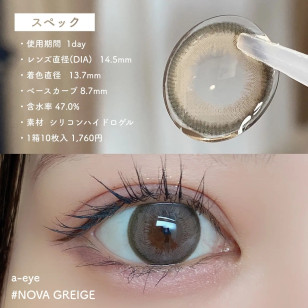 a-eye 1 Day Nova Greige ワンデーリフレア エーアイ ノヴァグレージュ